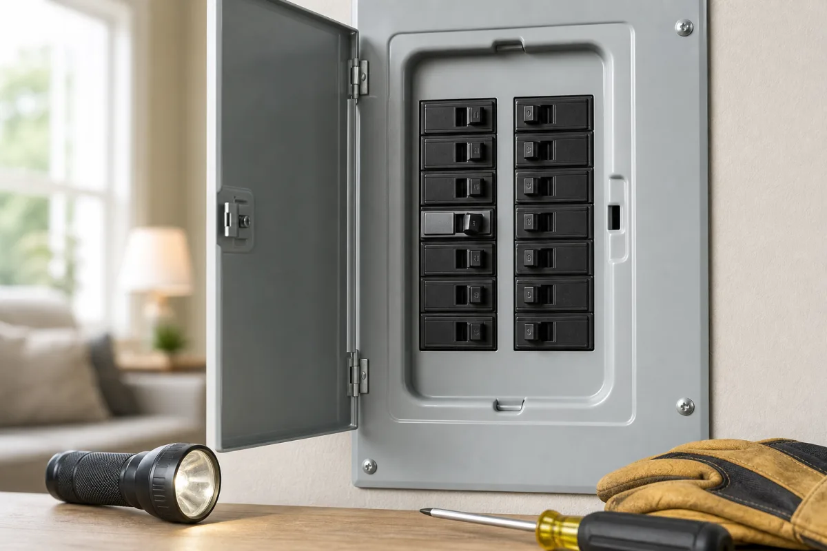 Illustration related to How to Reset a Tripped Circuit Breaker Safely in Your Home