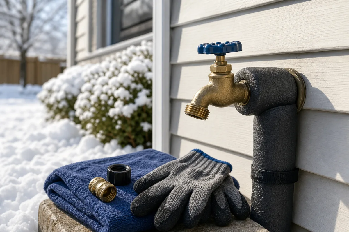 Illustration related to How to Winterize Outdoor Faucets Before a Freeze