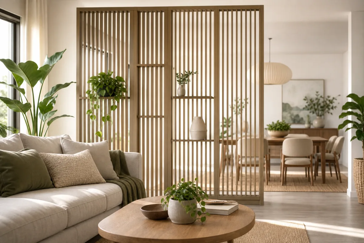 Illustration related to How to Choose a Room Divider for Privacy Without Making a Room Feel Dark