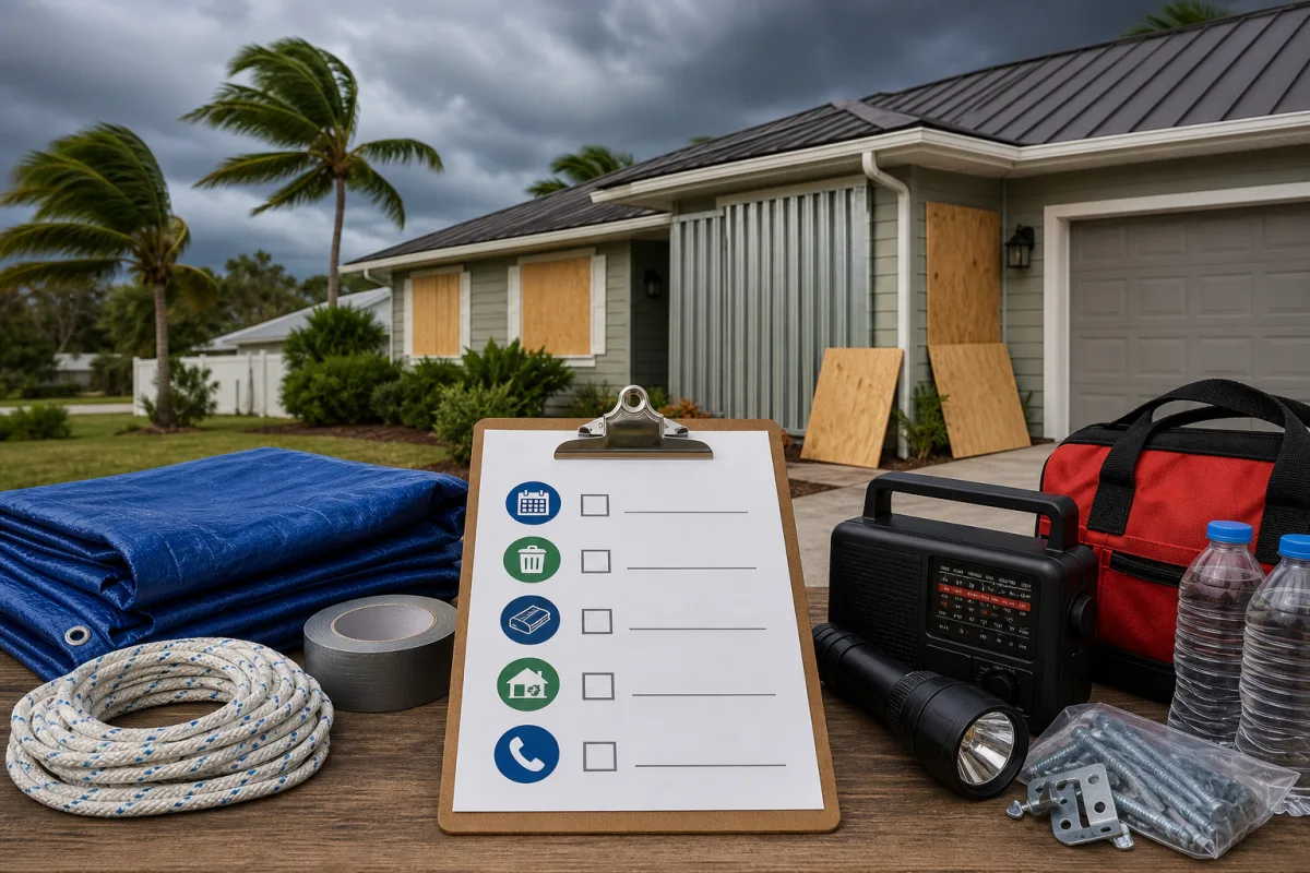 Illustration related to Prepare Your Home for Hurricane Season: US Checklist