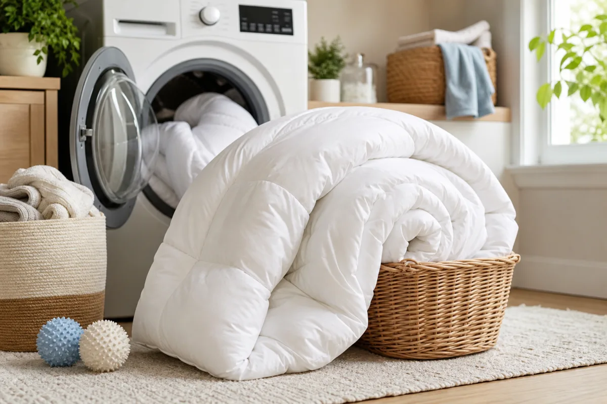 Illustration related to How to Wash a Comforter at Home Without Clumping the Filling