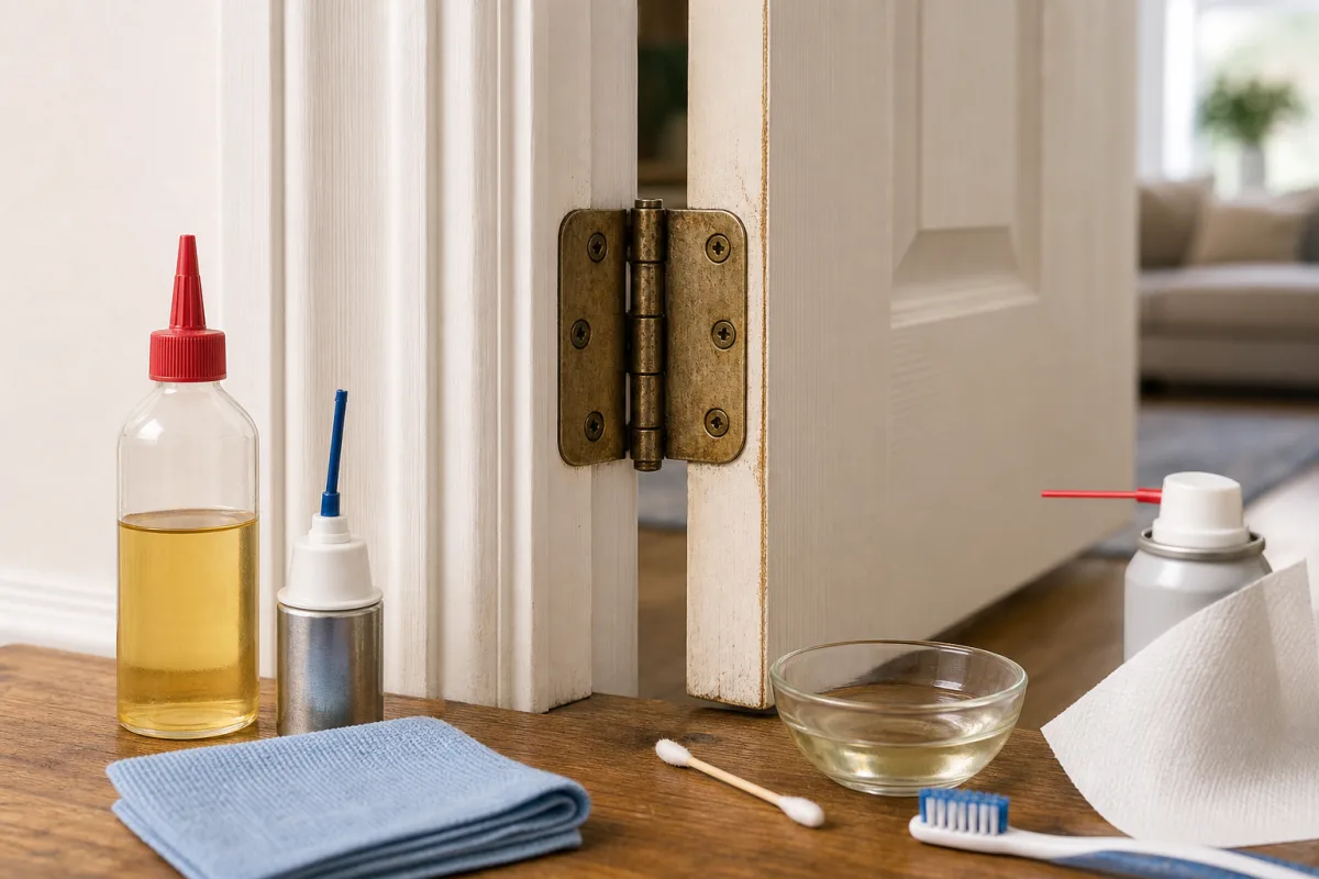 Illustration related to How to Fix a Squeaky Door Hinge With Household Supplies